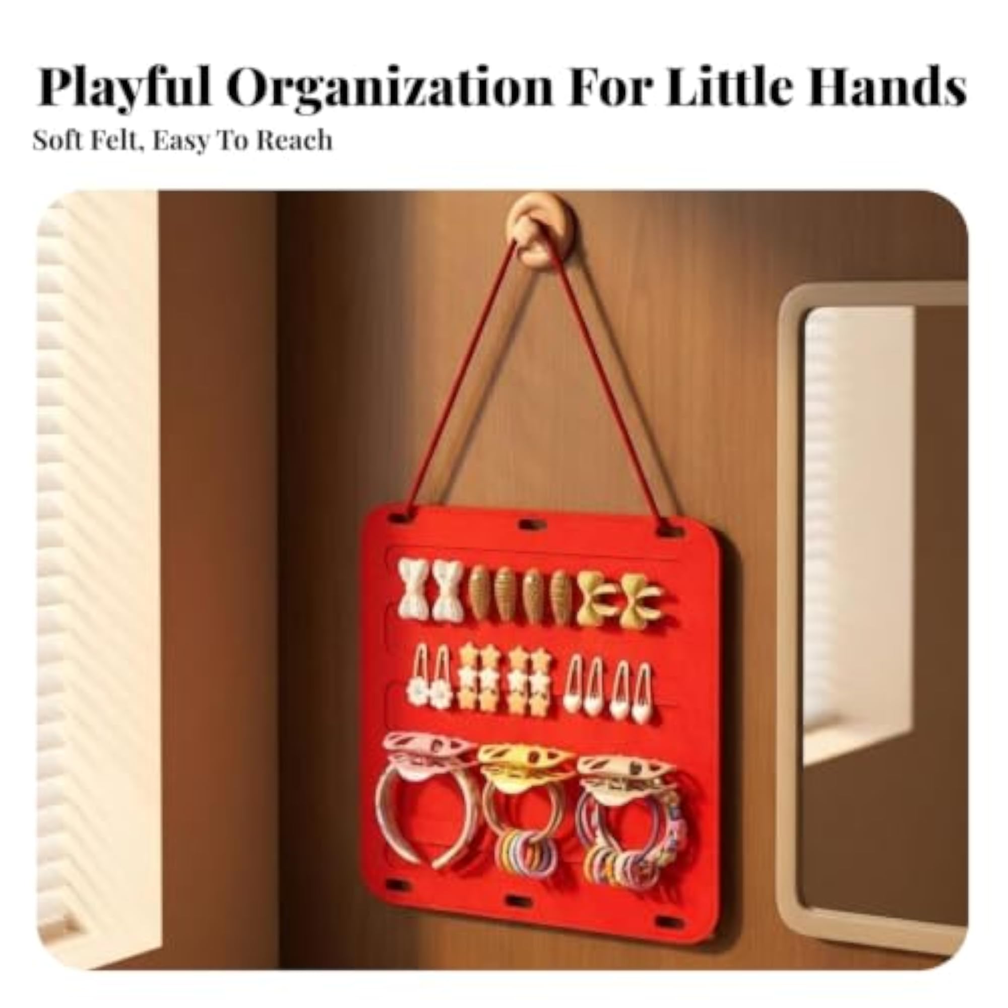 Hair Accessory Organizer with Hook